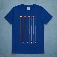 Biliard Cue Stick And 8 Pool Balls Awesome Game Cute Gift T-Shirt thumb 5