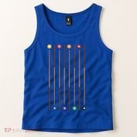 Biliard Cue Stick And 8 Pool Balls Awesome Game Cute Gift Tank Top thumb 2