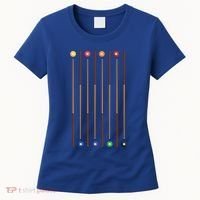 Biliard Cue Stick And 8 Pool Balls Awesome Game Cute Gift Women's T-Shirt thumb 0