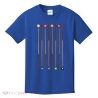 Biliard Cue Stick And 8 Pool Balls Awesome Game Cute Gift Kids T-Shirt thumb 0