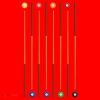 Biliard Cue Stick And 8 Pool Balls Awesome Game Cute Gift Santa Hat thumb 1