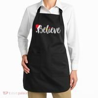 Believe Christmas Shirt Believe Santa TShirt Apron thumb 2