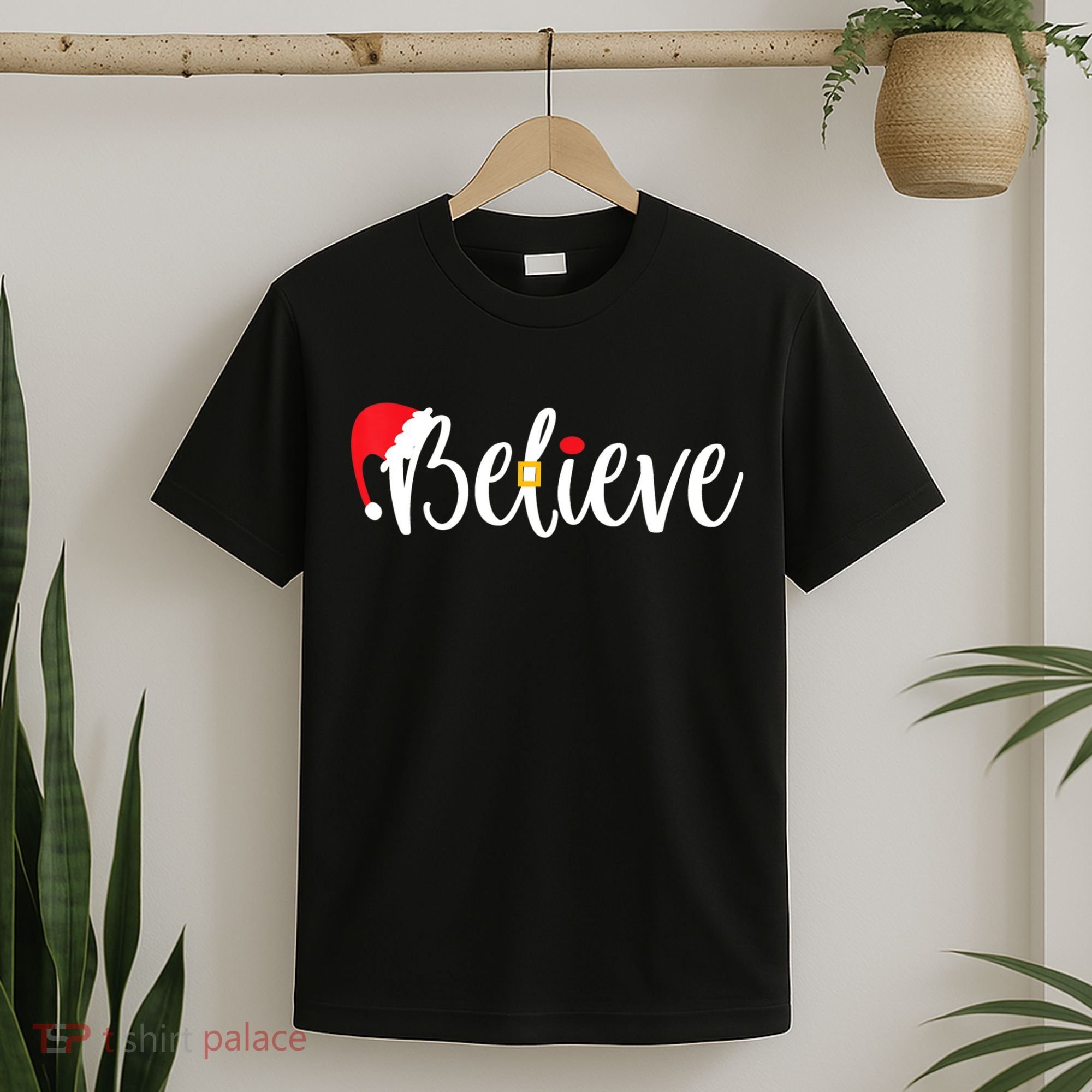 Believe Christmas Shirt Believe Santa TShirt T-Shirt