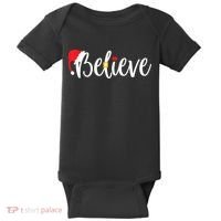 Believe Christmas Shirt Believe Santa TShirt Baby Bodysuit thumb 0