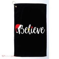 Believe Christmas Shirt Believe Santa TShirt Golf Towel thumb 0