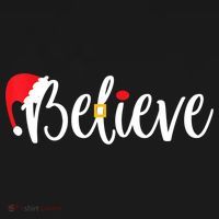 Believe Christmas Shirt Believe Santa TShirt Visor thumb 3