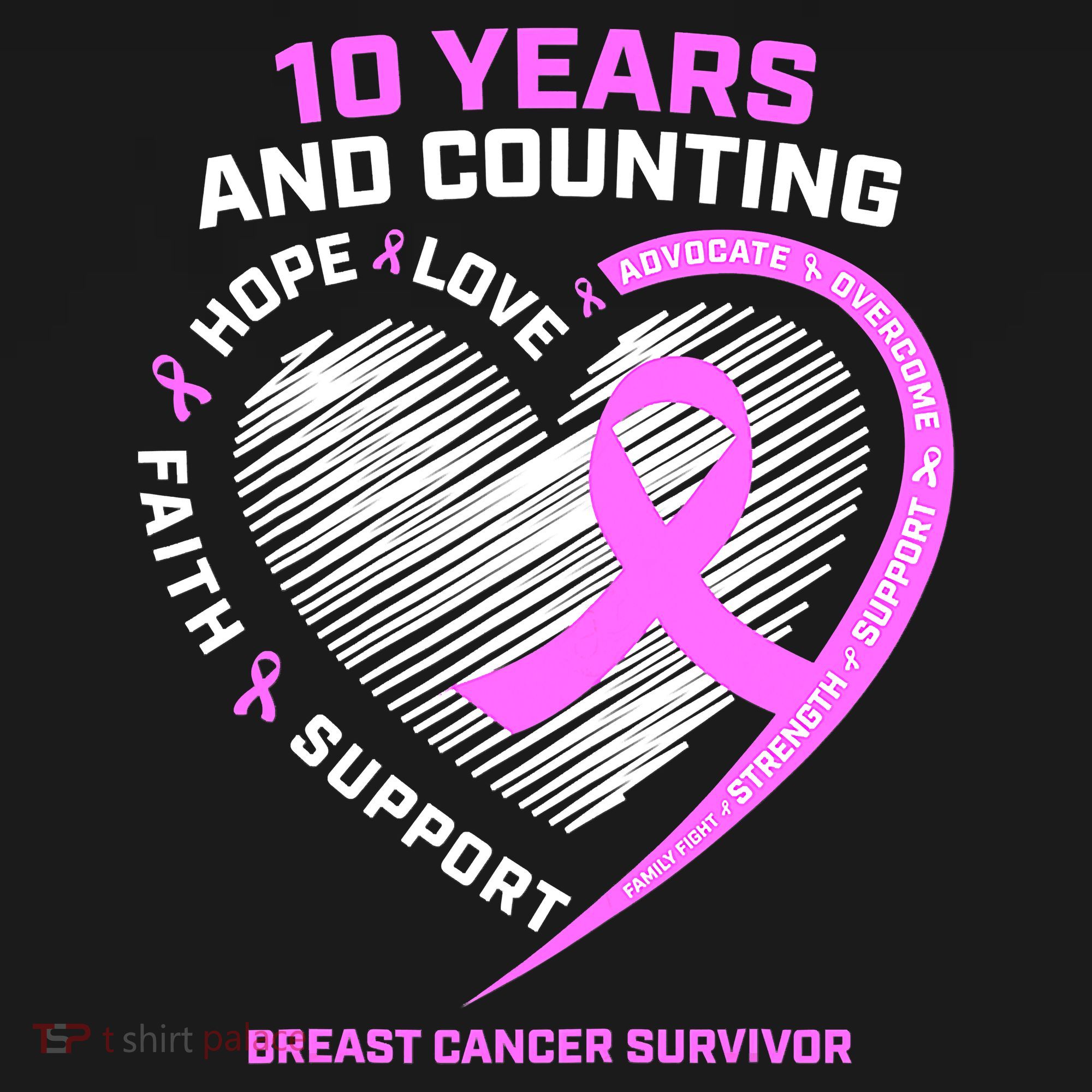 Breast Cancer Survivor 10 Year For Women Cancer Women's Hoodie