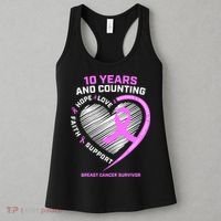 Breast Cancer Survivor 10 Year For Women Cancer Women's Tank Top thumb 3