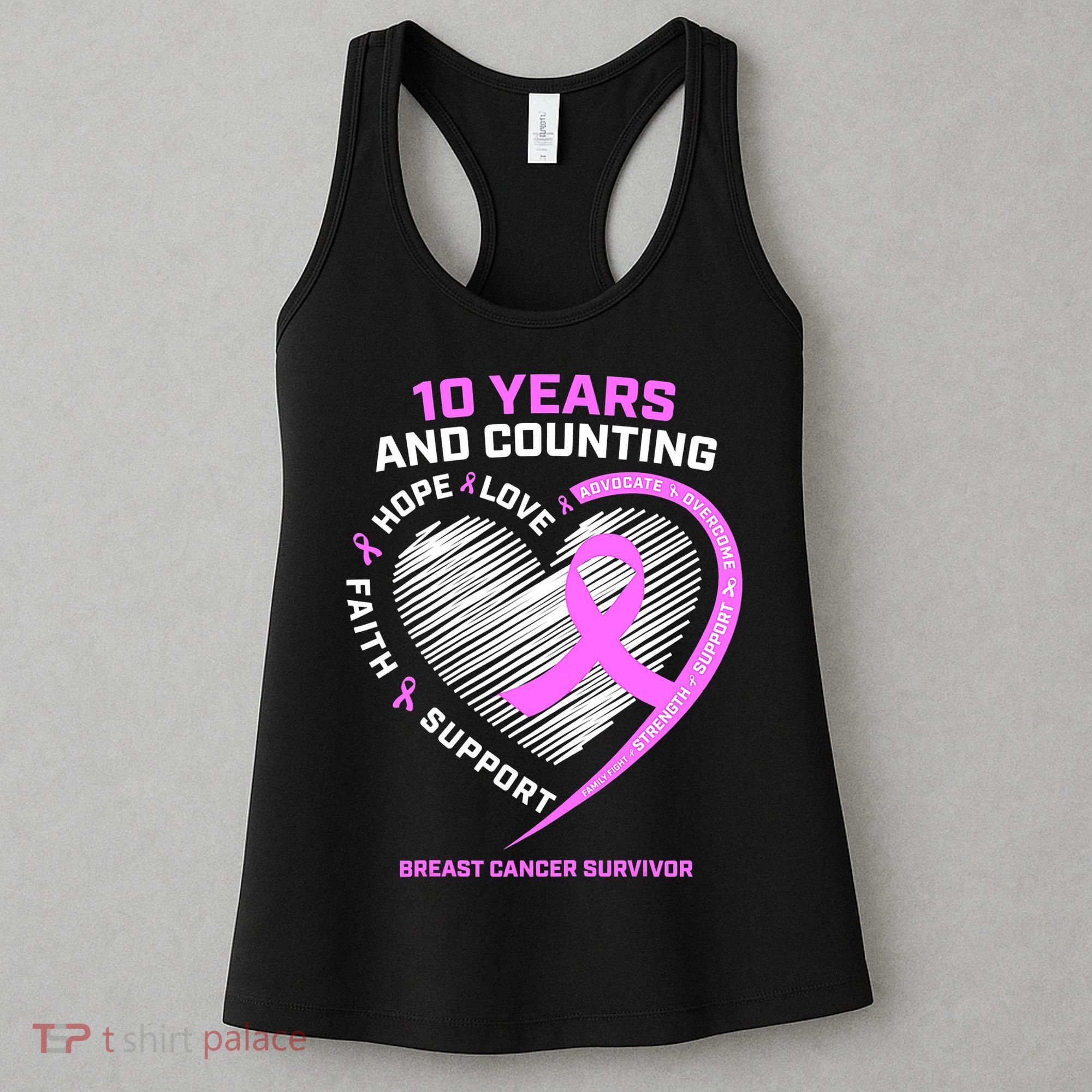 Breast Cancer Survivor 10 Year For Women Cancer Women's Tank Top
