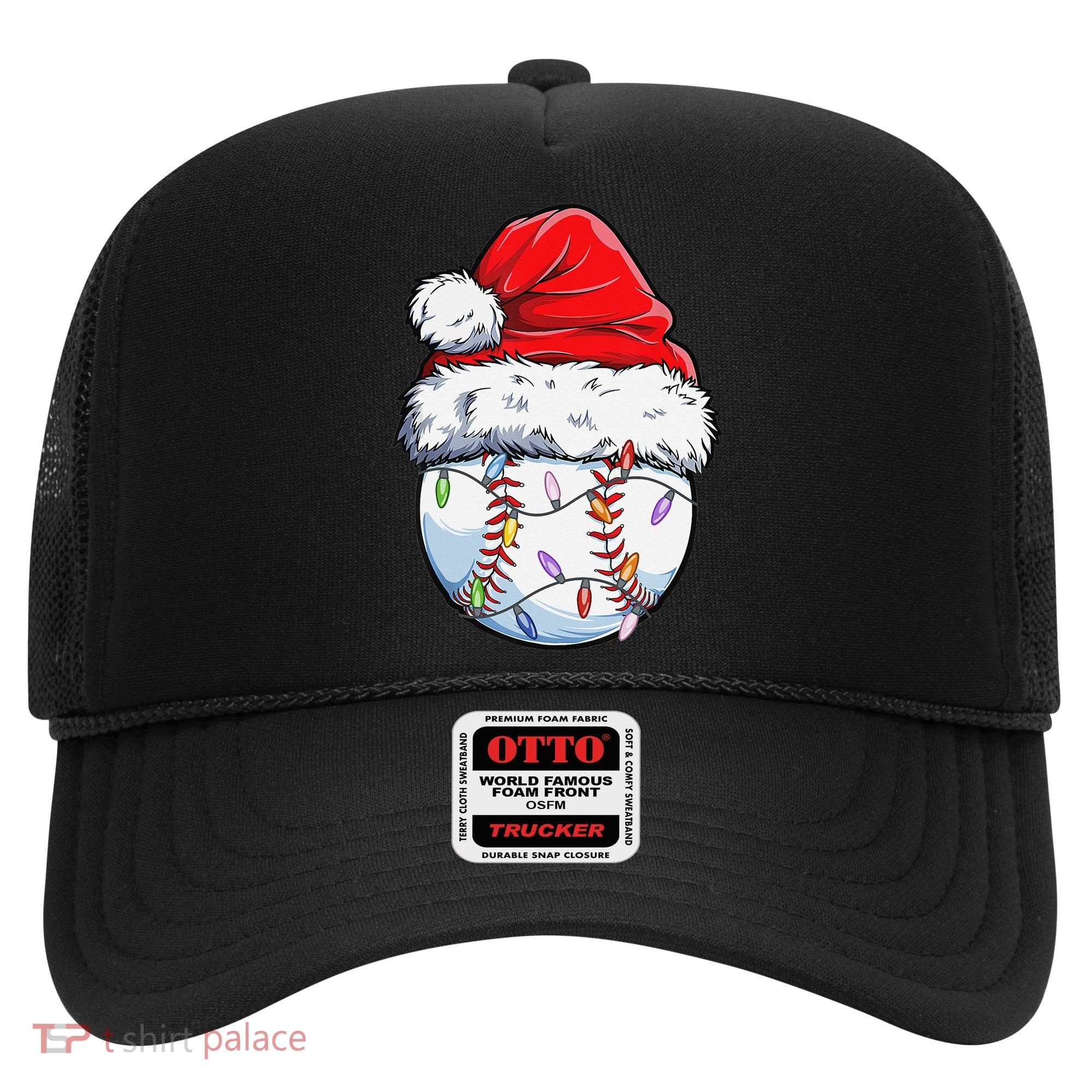Baseball Christmas Santa Hat Funny Baseball Xmas Holiday  Hat