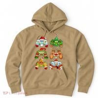 Boys Christmas Santa Elf Gaming Controllers Gamer Xmas Hoodie thumb 0