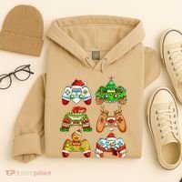 Boys Christmas Santa Elf Gaming Controllers Gamer Xmas Hoodie thumb 4