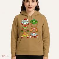 Boys Christmas Santa Elf Gaming Controllers Gamer Xmas Hoodie thumb 5