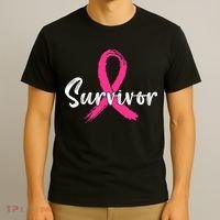 Breast Cancer Survivor Pink Ribbon Breast Cancer Awareness T-Shirt thumb 3