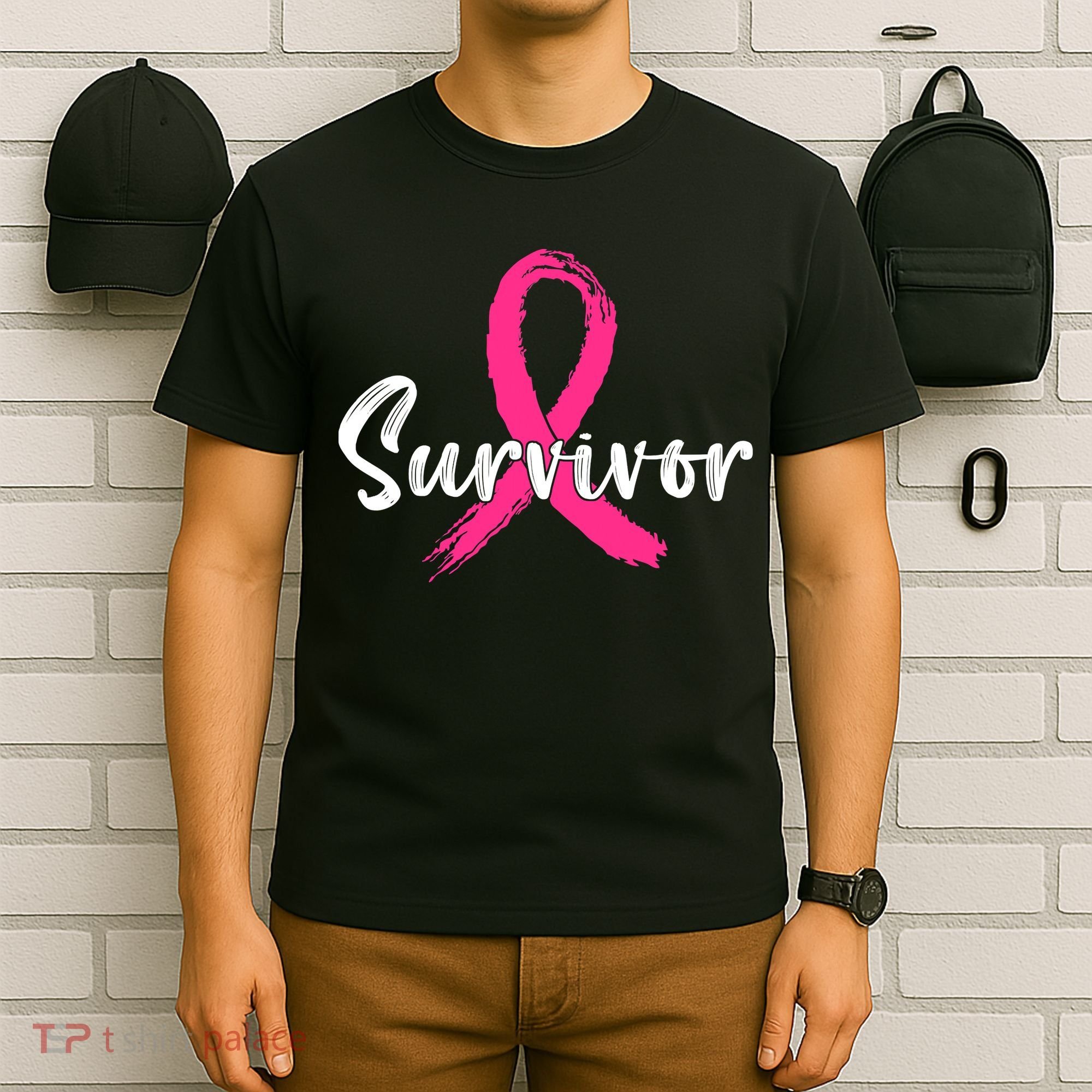 Breast Cancer Survivor Pink Ribbon Breast Cancer Awareness T-Shirt