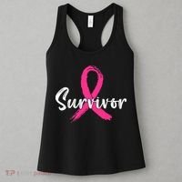 Breast Cancer Survivor Pink Ribbon Breast Cancer Awareness Women's Tank Top thumb 3
