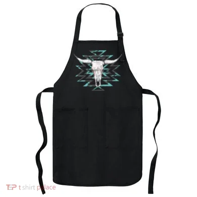 Boho Cow Skull Apron