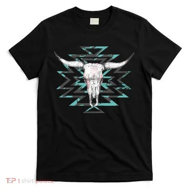 Boho Cow Skull T-Shirt