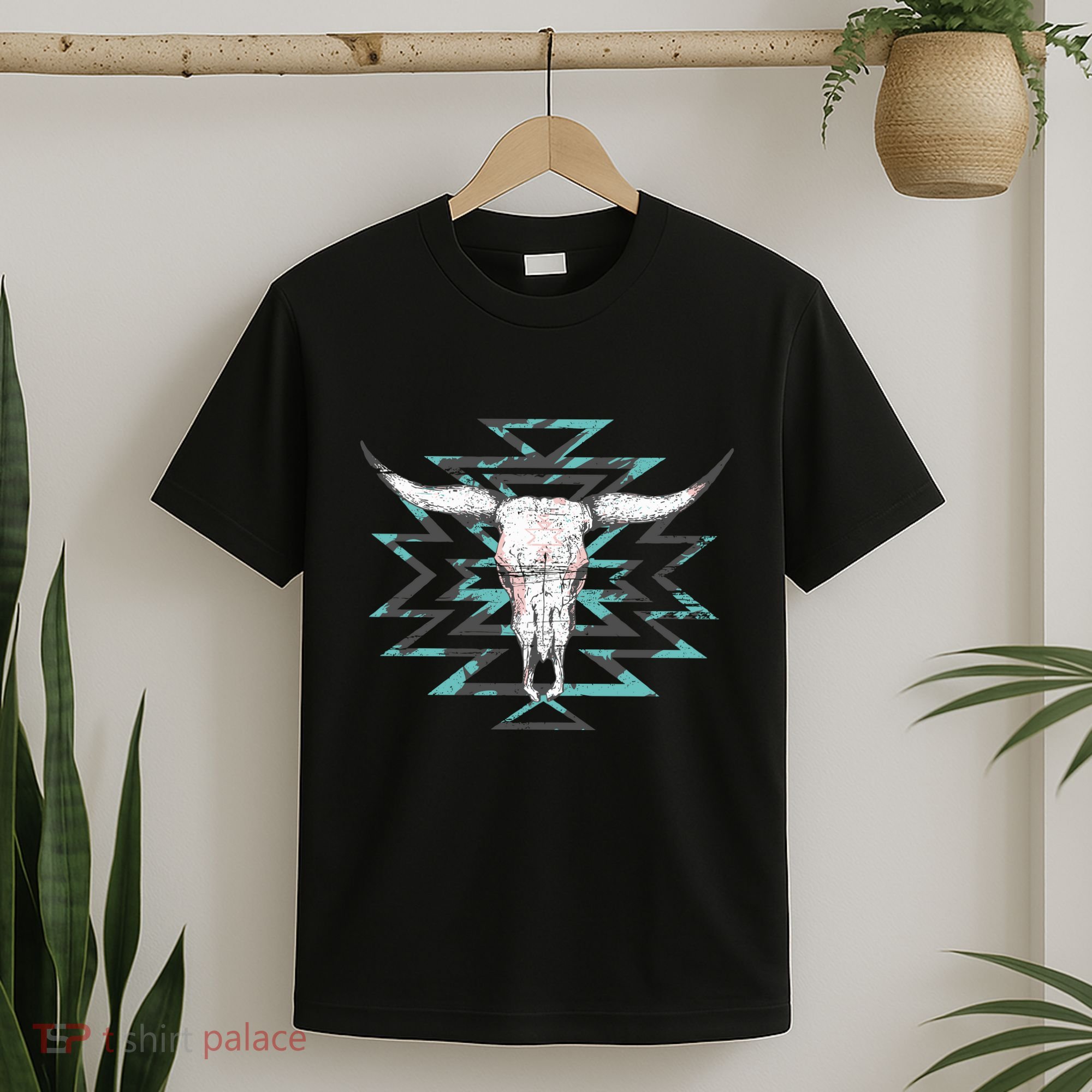 Boho Cow Skull T-Shirt