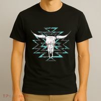 Boho Cow Skull T-Shirt thumb 3