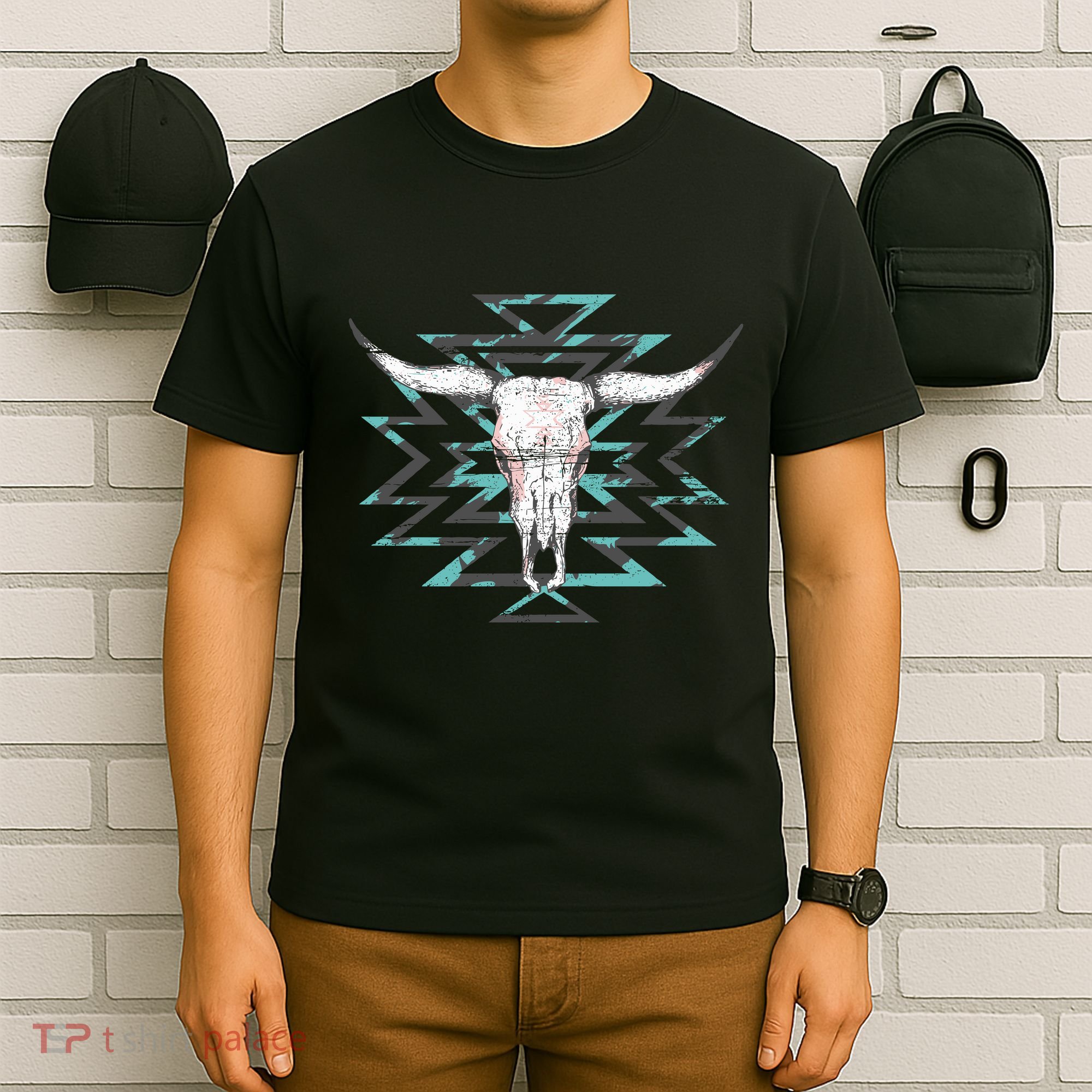 Boho Cow Skull T-Shirt