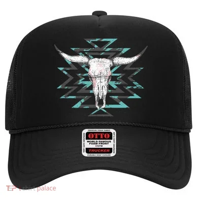 Boho Cow Skull Hat