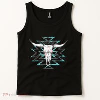 Boho Cow Skull Tank Top thumb 2
