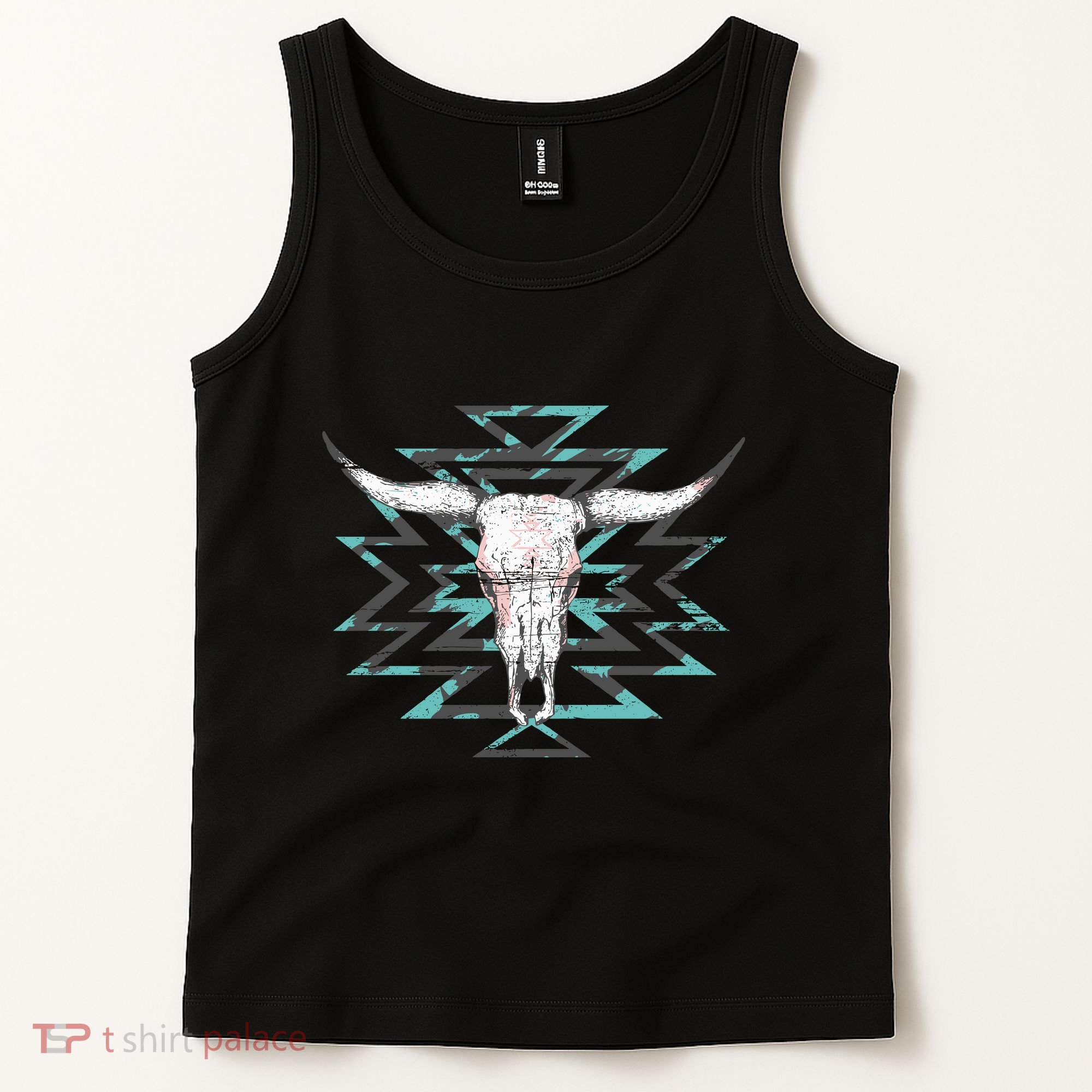Boho Cow Skull Tank Top