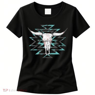 Boho Cow Skull Women's T-Shirt