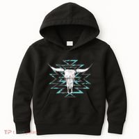 Boho Cow Skull Kids Hoodie thumb 0