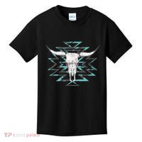 Boho Cow Skull Kids T-Shirt thumb 0