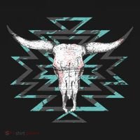 Boho Cow Skull Kids T-Shirt thumb 4