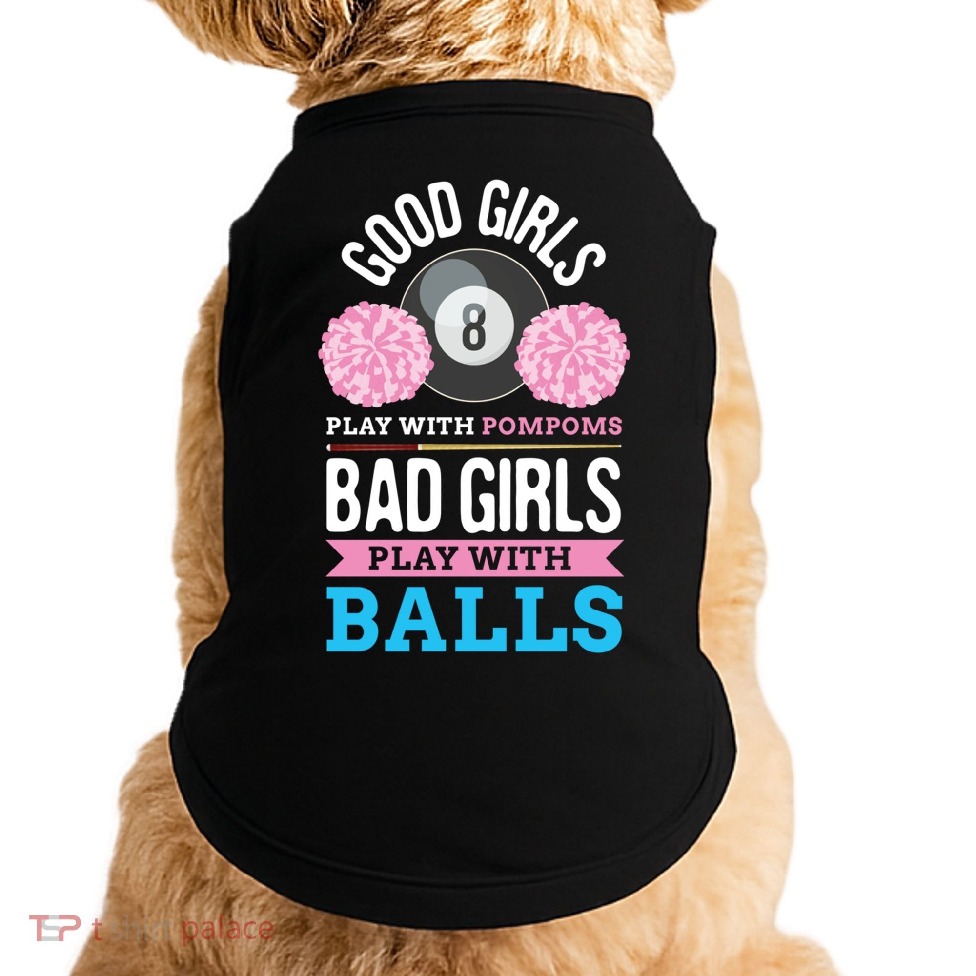Billiards Cue Sport Game Pool Balls Billiard Player Gift Cute Gift Doggie Tank