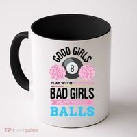 Billiards Cue Sport Game Pool Balls Billiard Player Gift Cute Gift Coffee Mug thumb 0