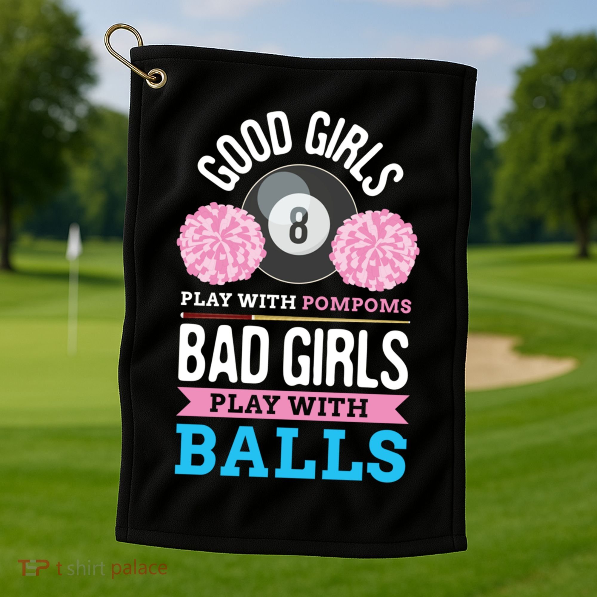 Billiards Cue Sport Game Pool Balls Billiard Player Gift Cute Gift Golf Towel