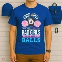 Billiards Cue Sport Game Pool Balls Billiard Player Gift Cute Gift T-Shirt thumb 6