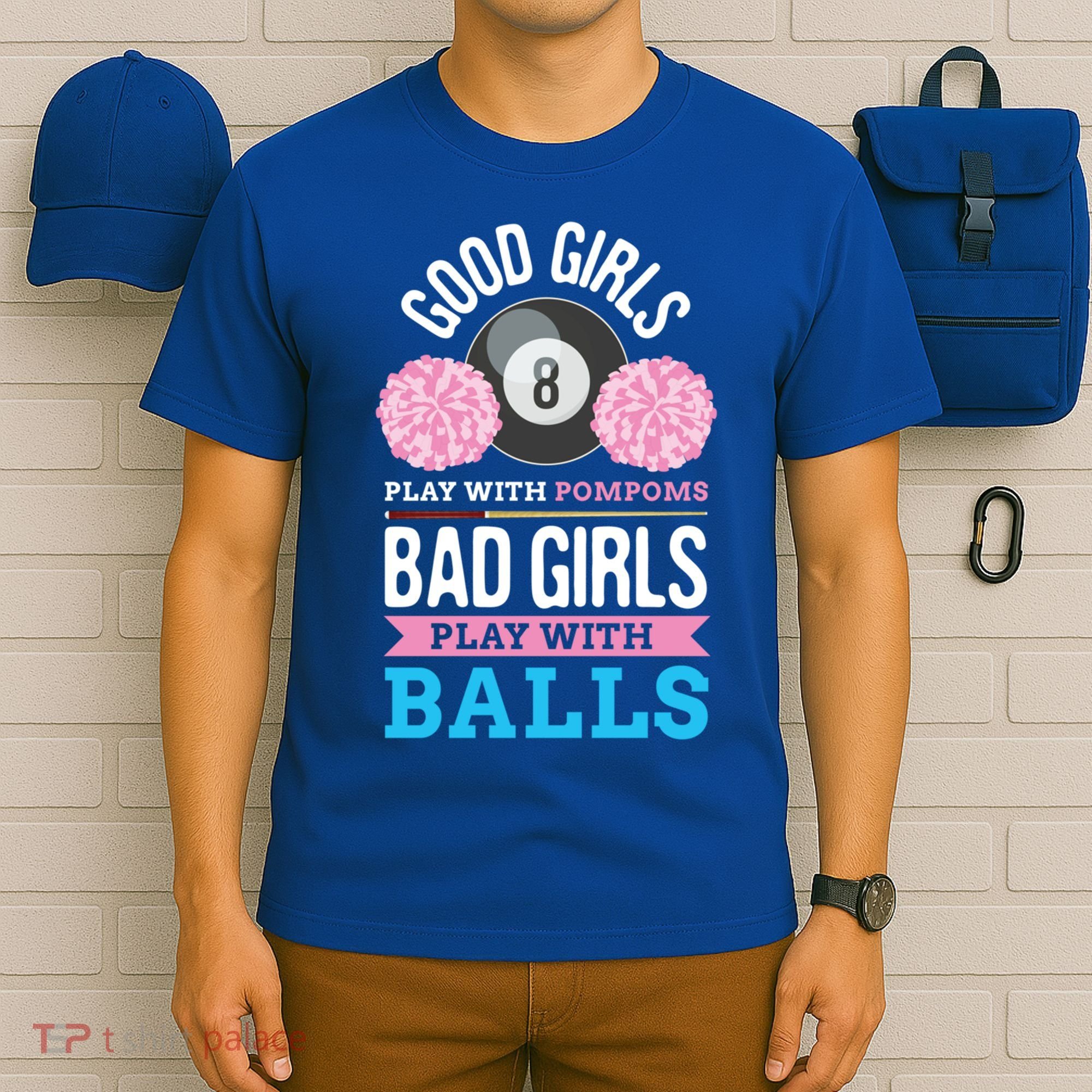 Billiards Cue Sport Game Pool Balls Billiard Player Gift Cute Gift T-Shirt