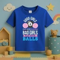 Billiards Cue Sport Game Pool Balls Billiard Player Gift Cute Gift Toddler T-Shirt thumb 3