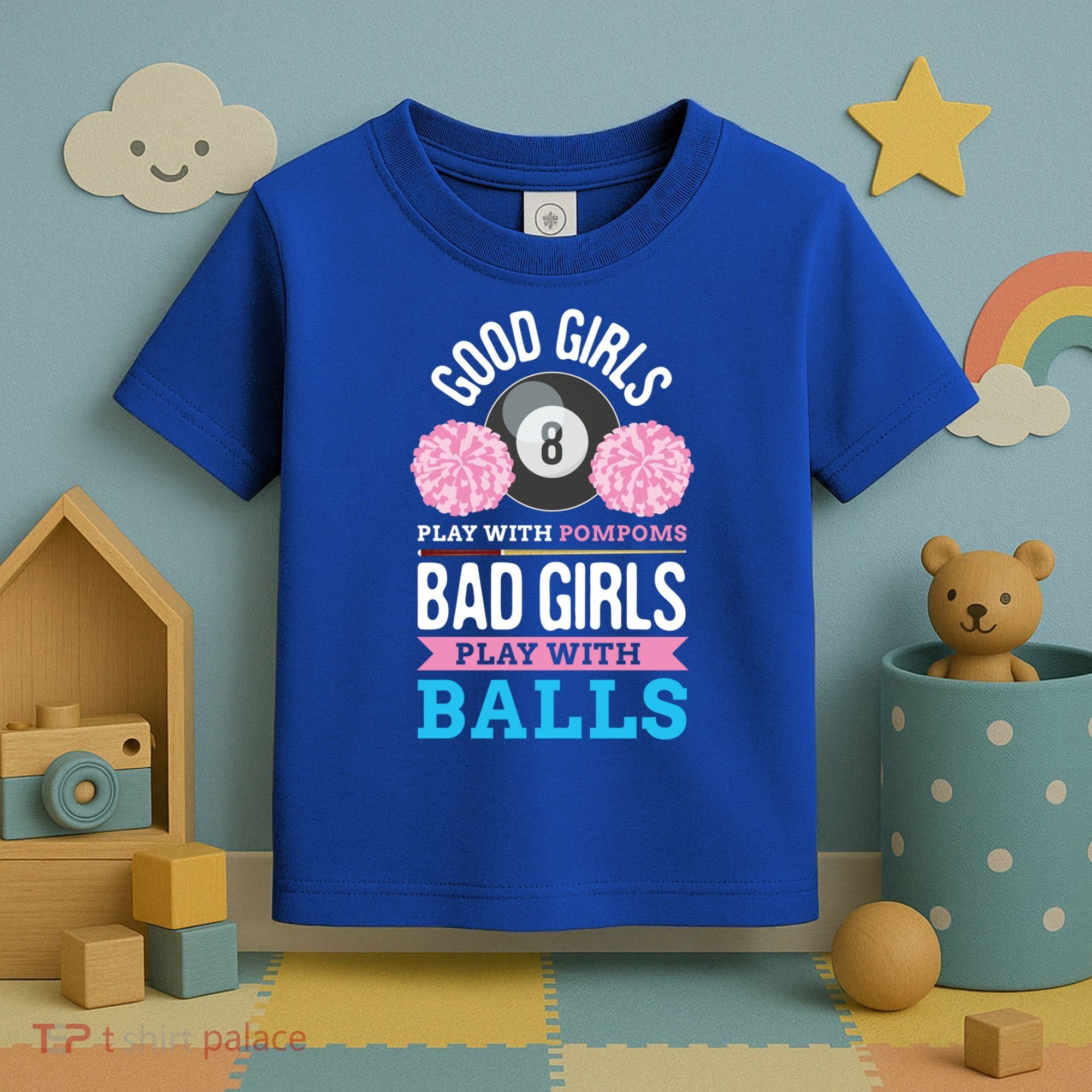 Billiards Cue Sport Game Pool Balls Billiard Player Gift Cute Gift Toddler T-Shirt