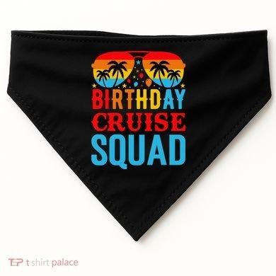 Birthday Cruise Squad USA-Made Doggie Bandana
