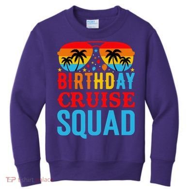 Birthday Cruise Squad Kids Sweatshirt