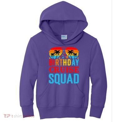 Birthday Cruise Squad Kids Hoodie