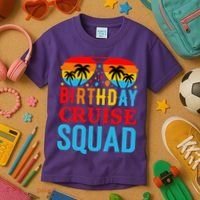 Birthday Cruise Squad Kids T-Shirt thumb 3