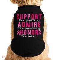 Breast Cancer Support Admire Honor Breast Cancer Awareness Doggie Tank thumb 0