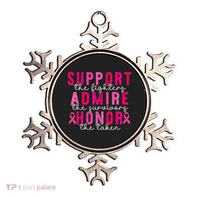Breast Cancer Support Admire Honor Breast Cancer Awareness Ornament