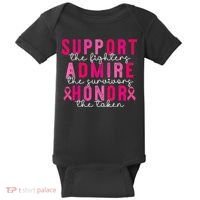 Breast Cancer Support Admire Honor Breast Cancer Awareness Baby Bodysuit thumb 0