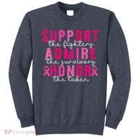 Breast Cancer Support Admire Honor Breast Cancer Awareness Sweatshirt thumb 0