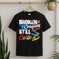 Broken Crayons Still Colortal Health Awareness T-Shirt thumb 2