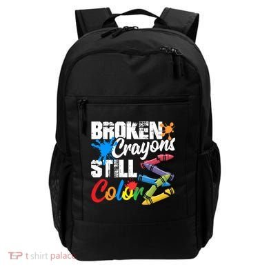 Broken Crayons Still Colortal Health Awareness Backpack