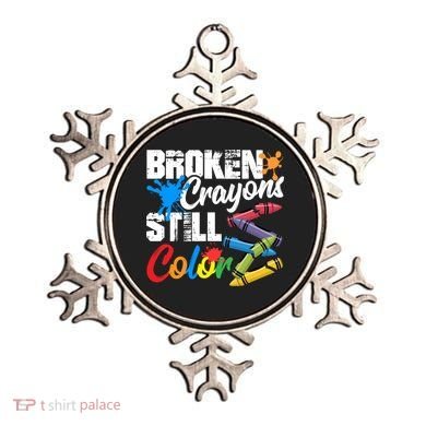 Broken Crayons Still Colortal Health Awareness Ornament